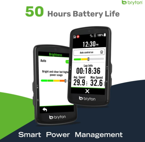 Bryton S810 GPS Cycling Computer – 3.5 Display, 50H Battery, Offline Europe Maps
