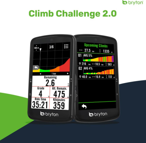 Bryton S810 GPS Cycling Computer – 3.5 Display, 50H Battery, Offline Europe Maps